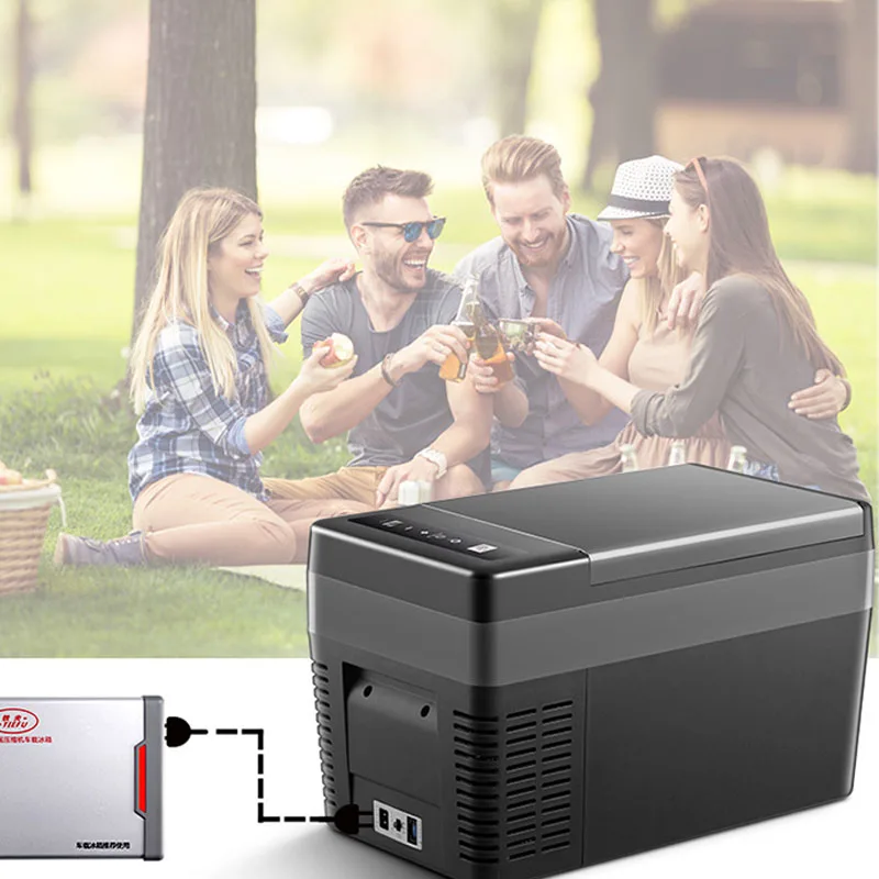 سيارة ثلاجة التبريد سيارة المنزل الاستخدام المزدوج 18 لتر المبردة سيارة مع 12V24V شاحنة صغيرة صغيرة الفريزر