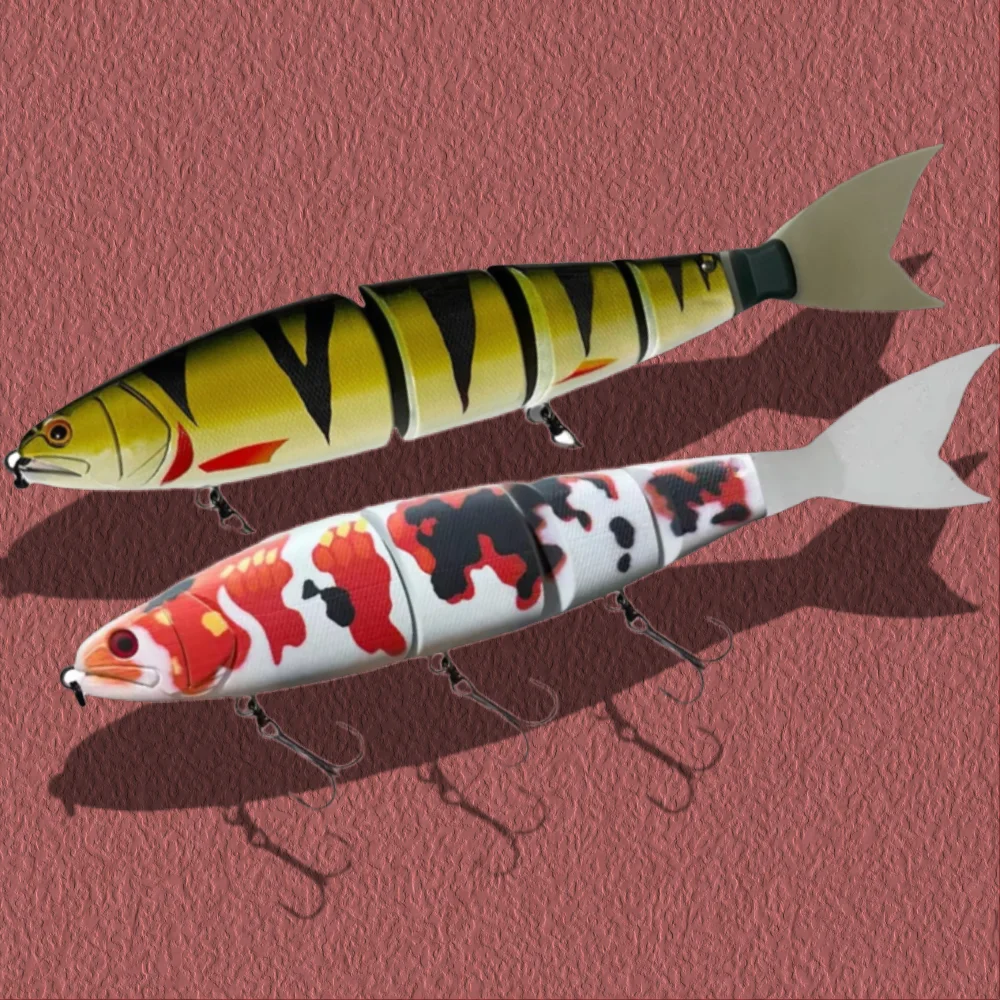 Balam leurre 150 Wobblers articulés 150mm 25/28g pour la pêche leurre doré marigane artificiel nageurs manivelle folie appâts géants