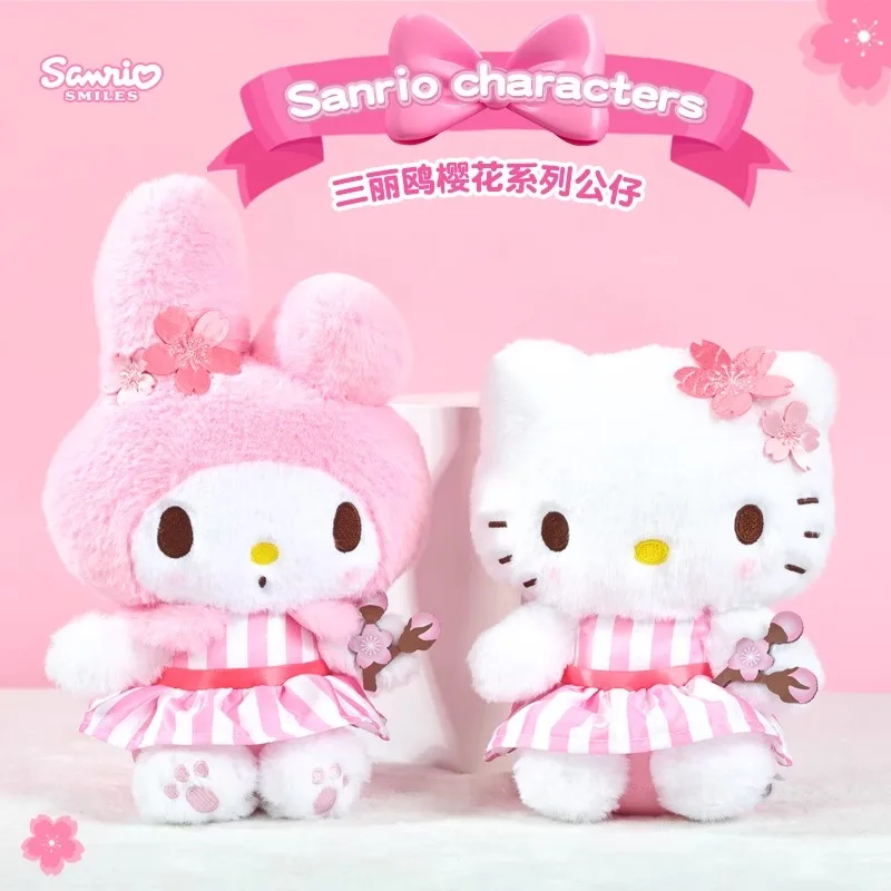 Genuino Anime Sakura Sanrio Hello Kitty Melody Kuromi Carino Peluche Peluche Cuscino Peluche Bambola Regalo Di Compleanno Per Le Ragazze Bambini