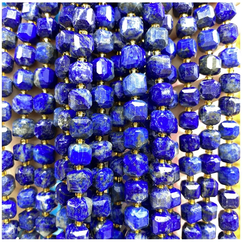 

8MM Natural Stone Square Agate Amethyst Tiger Eye Cube Loose Spacer Beads for Jewelry Making DIY Women's Charm Necklace Earrings