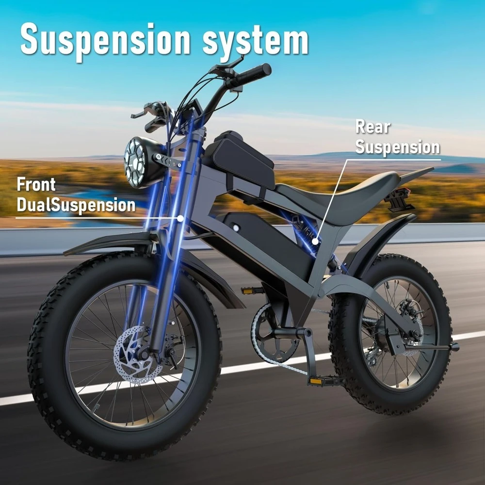 

Электровелосипед для взрослых, аккумулятор 48В 20Ач, бесщеточный двигатель 1500/3000Вт, максимальная скорость 31-35 миль/ч, на заказ