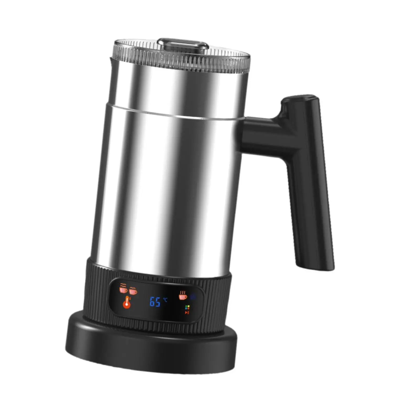 Espuma de leite 4 em 1 Cappuccinos com desligamento automático em aço inoxidável de grande capacidade