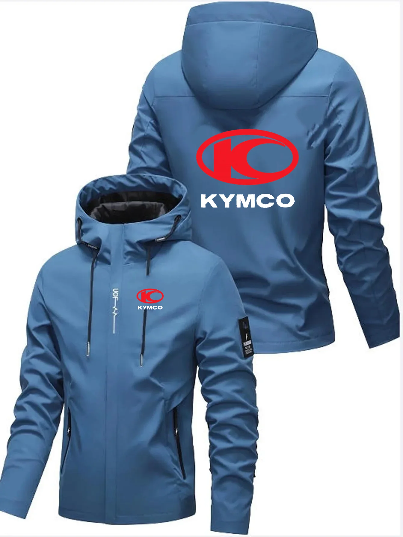 

Весенне-осенняя новая мужская модная куртка с капюшоном на молнии, высококачественная ветрозащитная и водонепроницаемая уличная удобная куртка