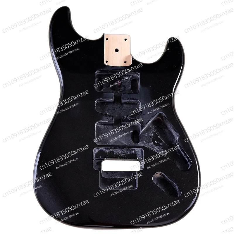 

FY Metal Black Electric Guitar Body Guitar Body Double Shake Guitar Modified Musical Instrument DIY Accessories