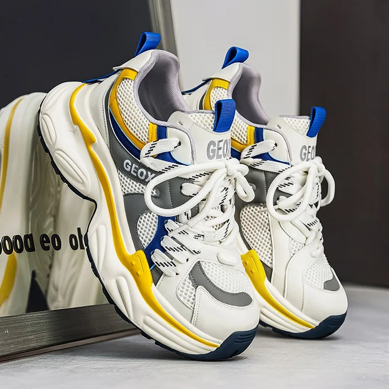 

Мужские повседневные кроссовки, новинка весны и лета, дышащие, с мягкой подошвой, противоскользящие, для бега на открытом воздухе, модные студенческие спортивные кроссовки для скоростного бега