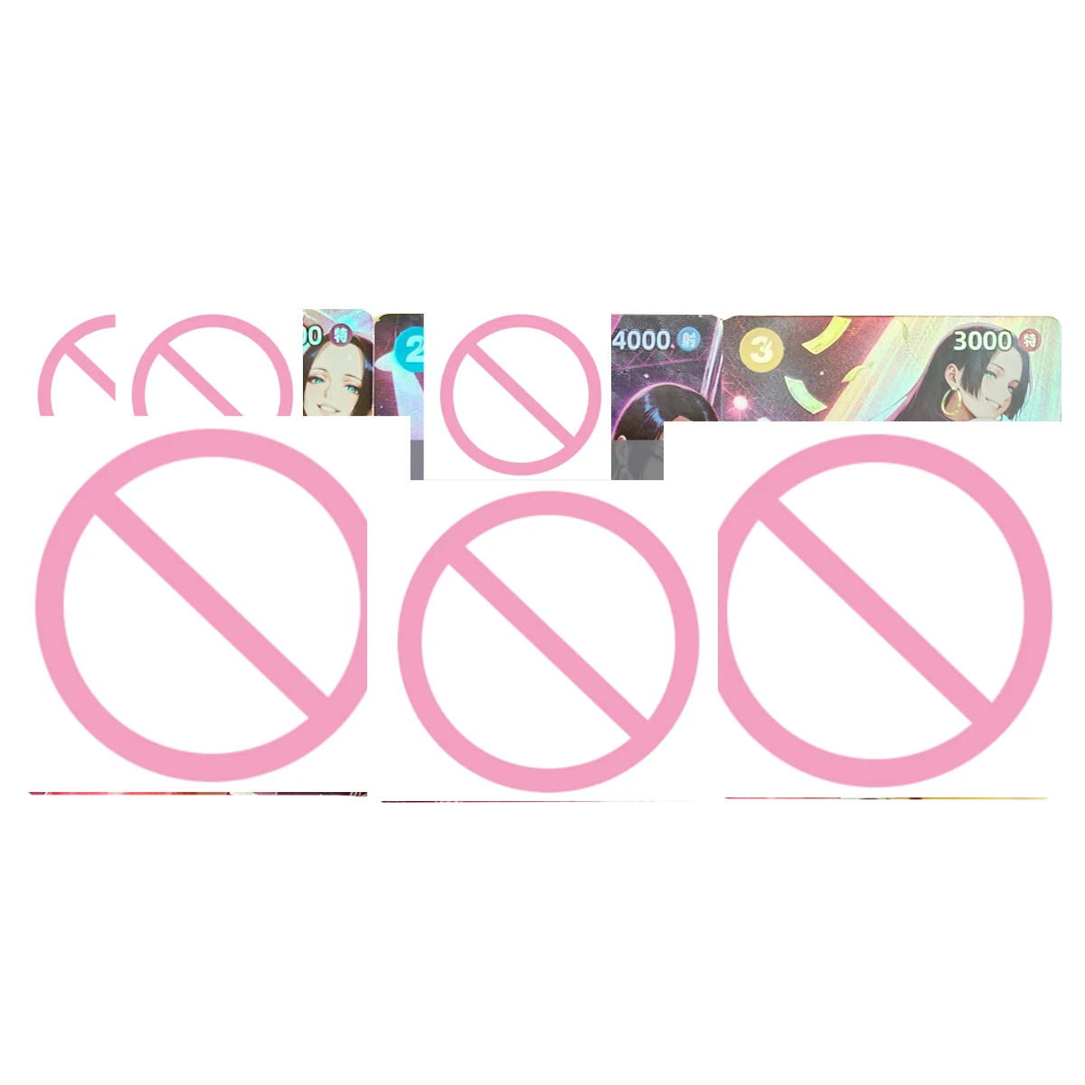 3Pcs/set 63X88Mm Diy Self Made One Piece Hancock Pole Dance Collection Card Refraction Color Flash Hancock Anime Cards Gift Toys