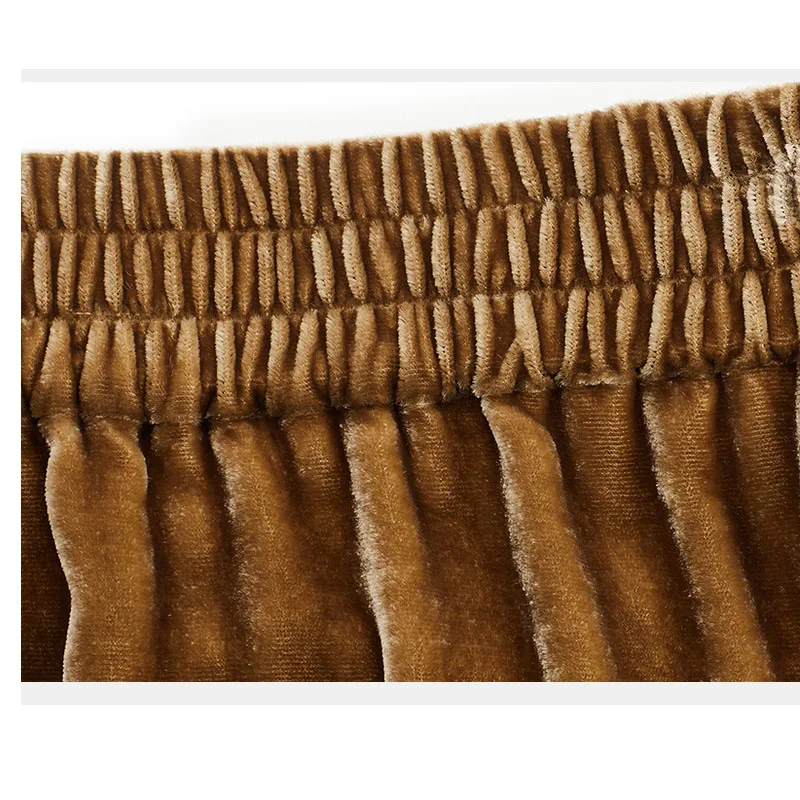 Fengbaoyu jupe mi-longue en polaire de soie naturelle pour femme taille haute jupe mi-longue Simple Style Simple et élégant