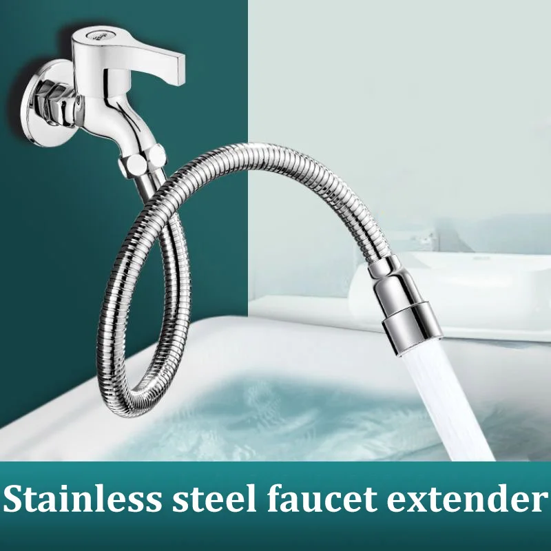 Kitchen Faucet Extender Faucet Aerator Splash Head Universal Swivel Extension Hose Mop Pool Spout