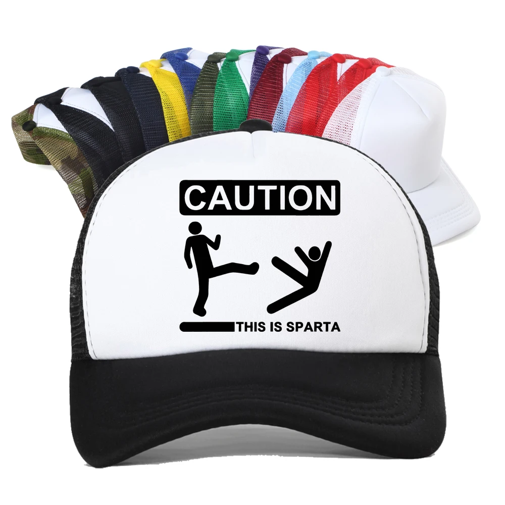 

VAUTION Print Baseball Cap Men Women Summer Casual Sport Breathable Sun Hat Adjustable Mesh Trucker Hat