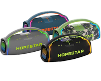 Hopestar A65 300W Outdoor Portable Subwoofer Wireless Speaker Bluetooth Connectivity Parties With Handle Colorful Light
