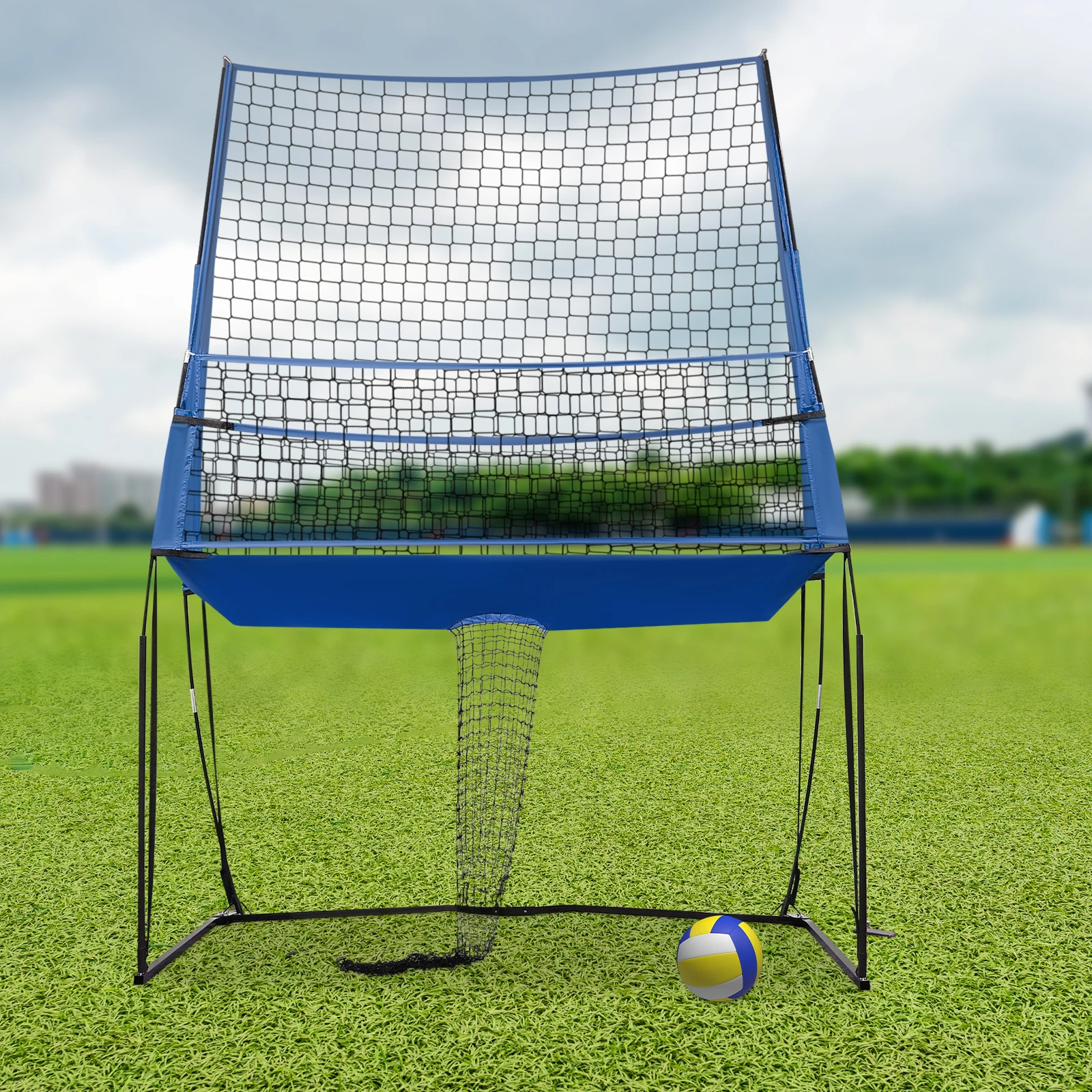 

Portable Volleyball Training Net Volleyball Practice Net Volleyball Trainer Equipment Height Adjustable for Indoor and Outdoor