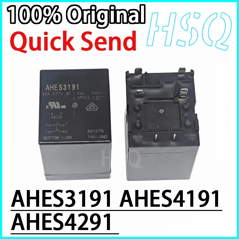 1PCS AHES4191 E40 AHES3191 AHES4291 6PINS 8PINS Relay Double Pole Single Throw 40A250VAC Charging Pile Photovoltaic New