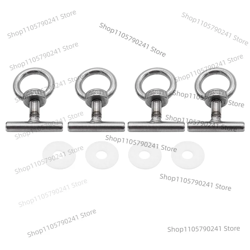 Cargo Lashing Eye Bolt for Multivan T5 T6 Van, 7H5883189E Silver Load Rail Fixing Point, Tie Down Anchor Nut