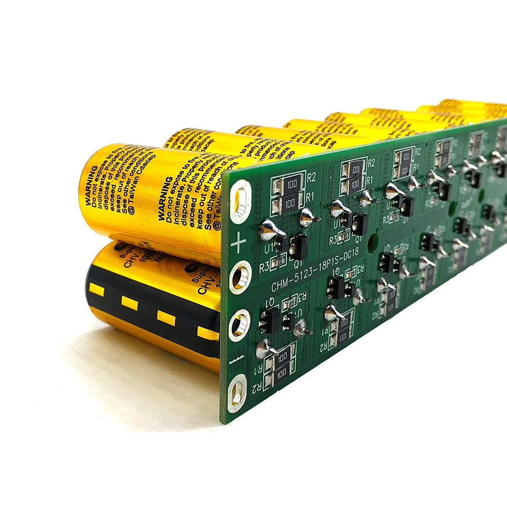 Modules Super Capacitors Farad Capacitor CDA 48V 5.5F SuperCapacitors With Protection Board UltraCapacitor 2.7V100F