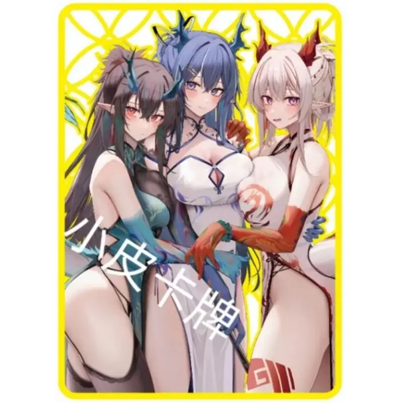 อะนิเมะเทพธิดา Story DIY ACG โต๊ะเกมเลเซอร์โลหะการ์ด Nahida Paimon Klee ของเล่นสําหรับชายสะสมการ์ดวันเกิด