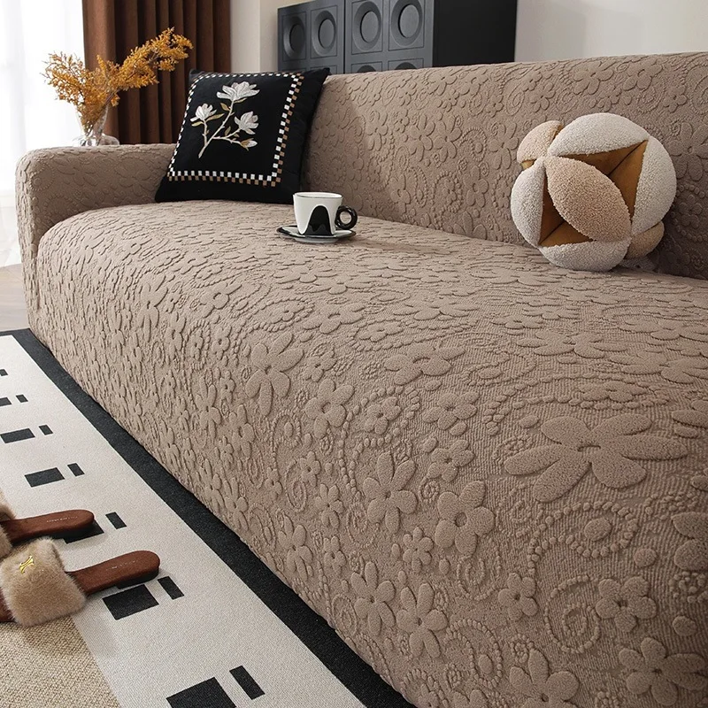 Elastic Solid Sofa Cover 1/2/3/4 Seater Cover for Sofa Couch Armchair L-shaped Corner Sofa Cover Slipcover for Living Room