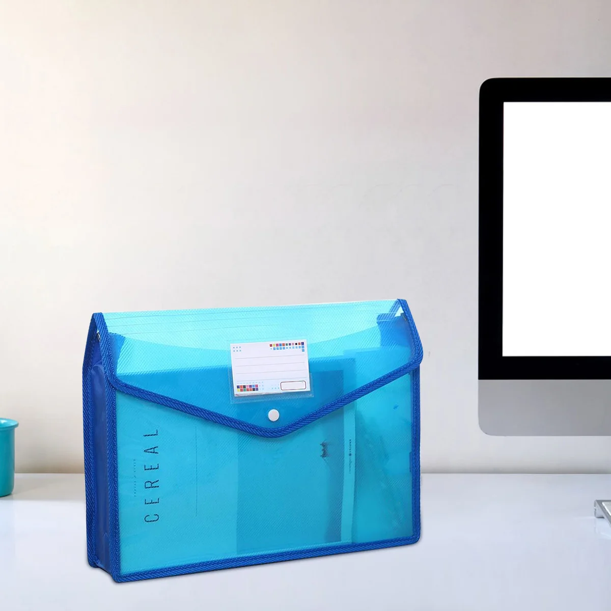 

3pcs Waterproof Document Bag A4 Size Premium Pvc Portable File Folder For Office School Storage Organizer Transparent File