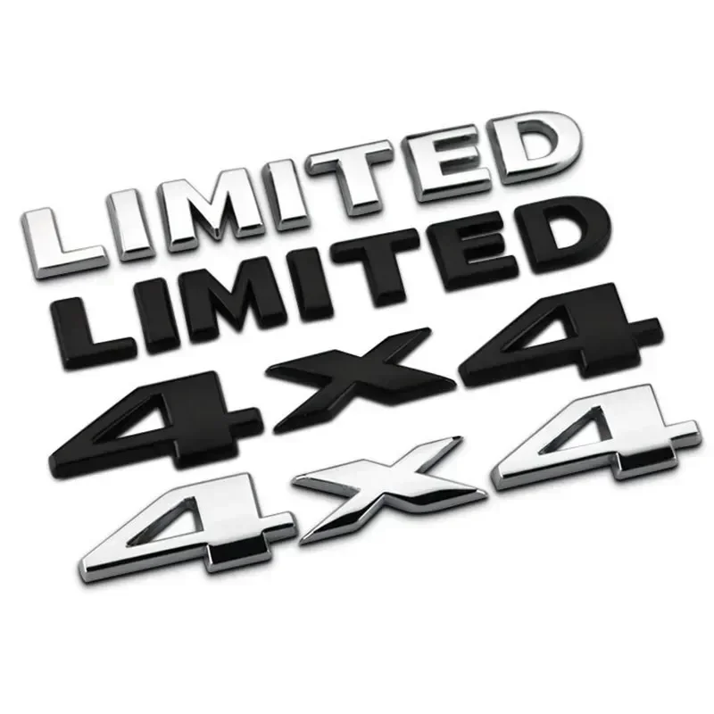 3D Metal 4X4 Limited Tailgate Emblem Sticker Car Rear Boot Trunk Badge for Jeep Grand Cherokee Compass Wrangler