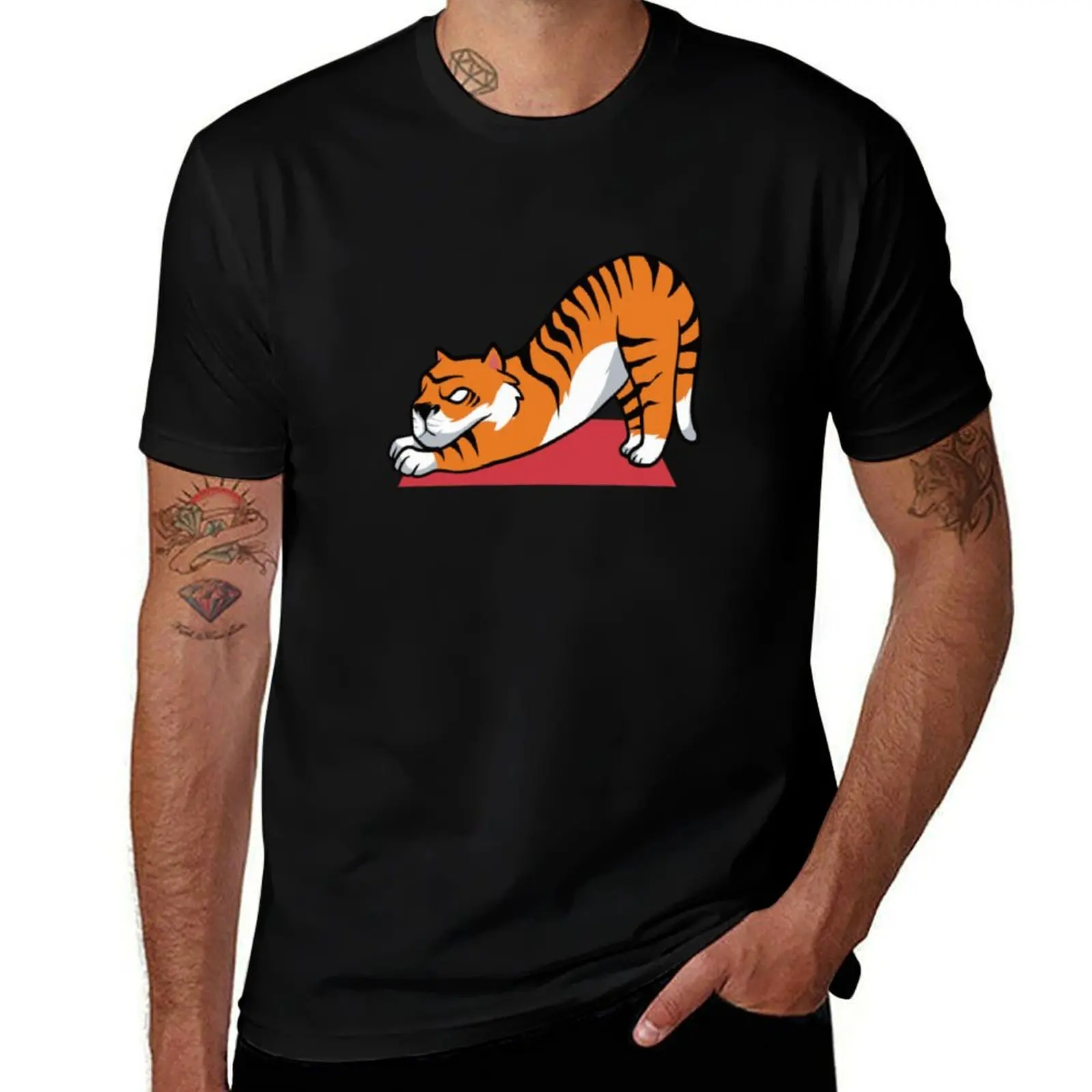 

T-Shirt T-Shirt t t yoga plain blockTiger shirt man man designer yoga tiger oversize shirts Yoga t shirt