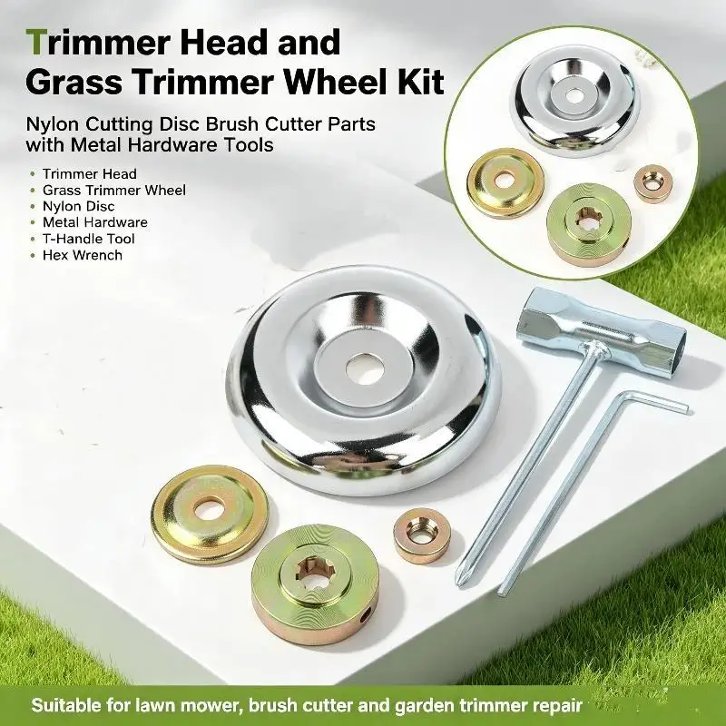 4/5/6Pcs Lawn Mower Grass Trimmer Head Adapter Nut Fixing Kit Fit for Most Trimmers Wearproof Parts for Outdoor Yard Lawn Mowin