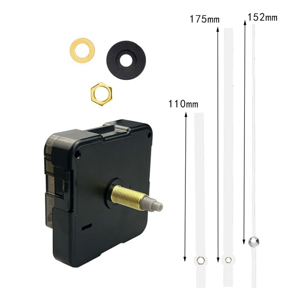 Crafters' Choice Silent Quartz Clock Movement Replacement Kit Suitable for DIY Decorative Projects Using Standard AA Batteries