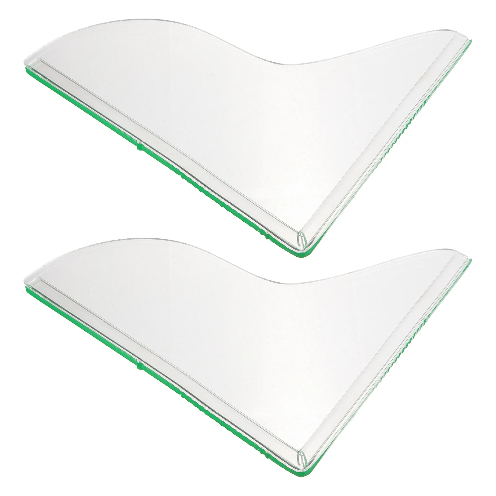 

2pcs Shower Splash Guard For Tub Acrylic Water Barrier Leak Proof Design Easy Install Bathroom Floor Splash Guard