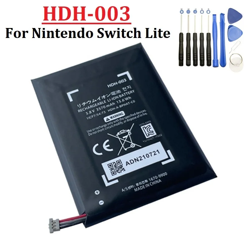 3570mah HDH-003 HDH 003 Switch lite battery For Nintendo Switch Lite HDH-001 HDH-003 HDH-A-BPHAT-C0 Rechargeable batteria