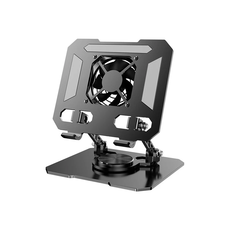 Two-in-one Multifunctional Laptop Tablet Cooling Fan Stand Desktop Folding Adjustable Heightening Stand