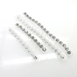 6Pcs/Lot Single Row Reinforced Rhinestone Decorative Chain Bikini Connector Swimsuit Chain Clothing Decorative Accessories