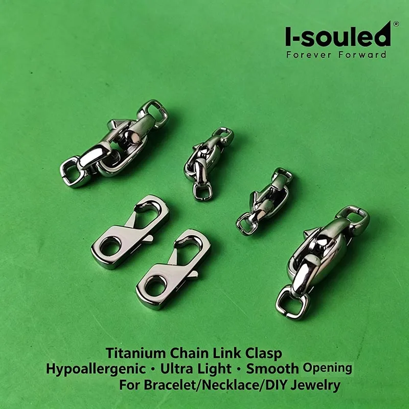 Titanium Alloy Clasp 3 Styles Hook And Lock DIY Jewelry Supplies for Crafting