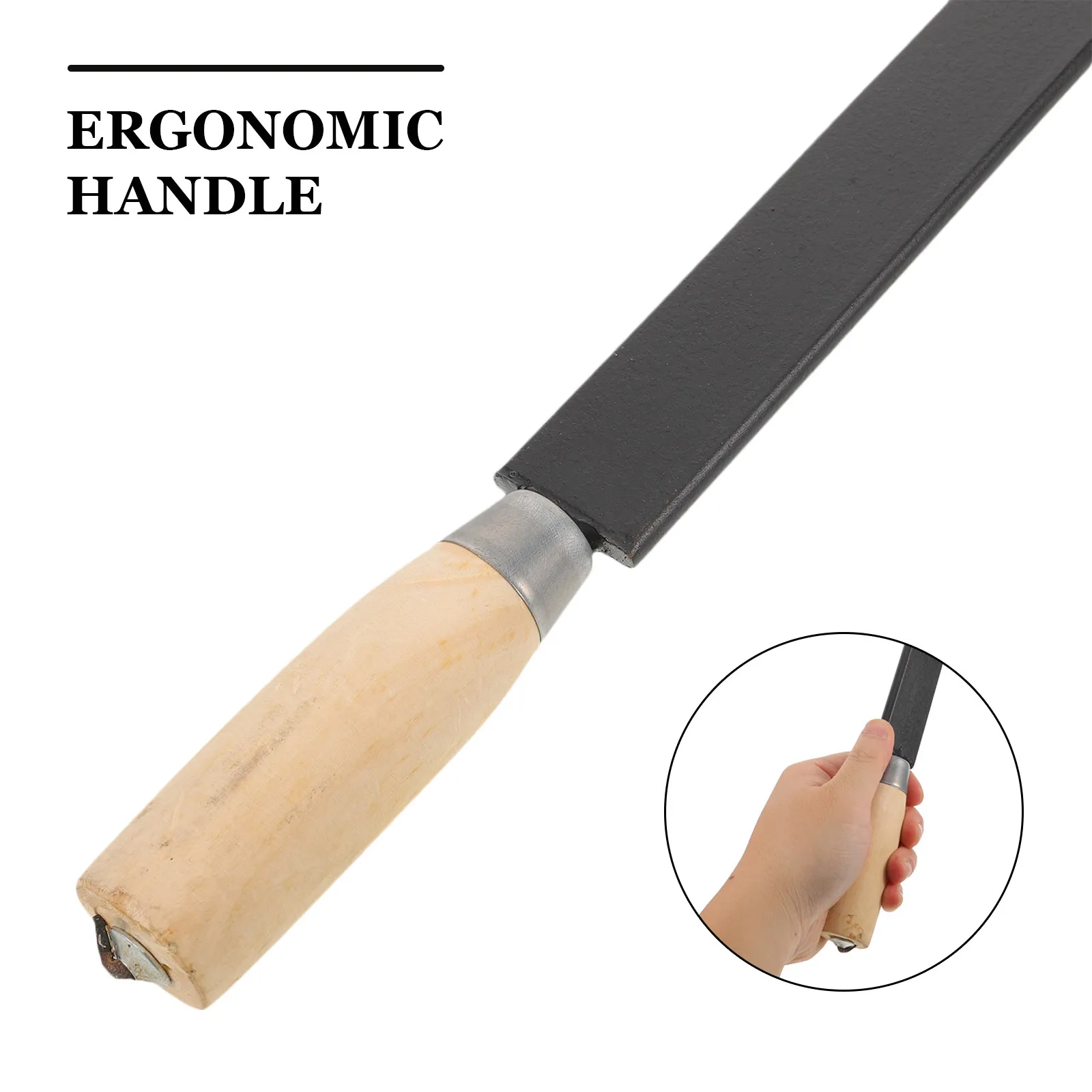 Marine Rust Scraper Tool Wood Handle Multi-Functional Cleaning Spatula for Ship Submarine Boat Maintenance Rust Removal Tool