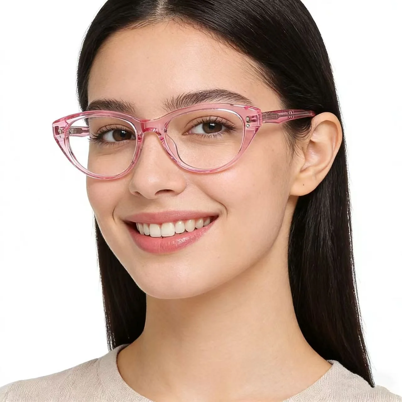 

Очки для чтения из ацетата в форме кошачьего глаза с защитой от синего света, модные женские очки для коррекции близорукости, компьютерные очки, очки для дальнозоркости, толстые оправы