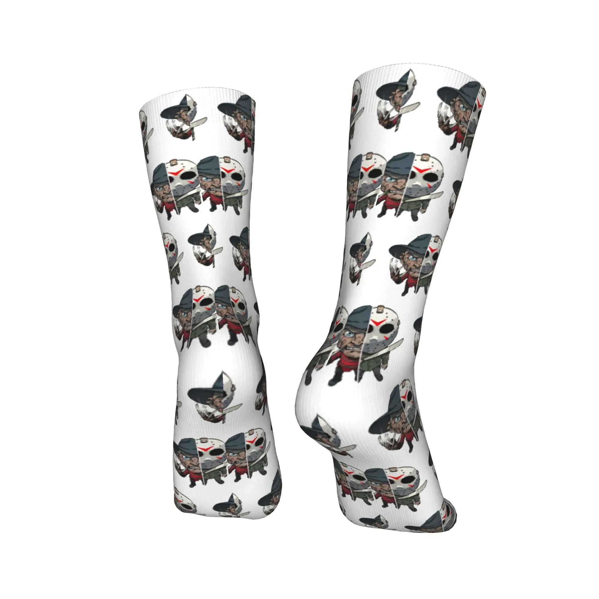 جوارب فريدي كروجرز للخريف فريدي مقابل جيسون جوارب هاراجوكو للنساء والرجال جوارب ناعمة قابلة للتنفس مطبوعة جوارب خارجية غير قابلة للانزلاق #4