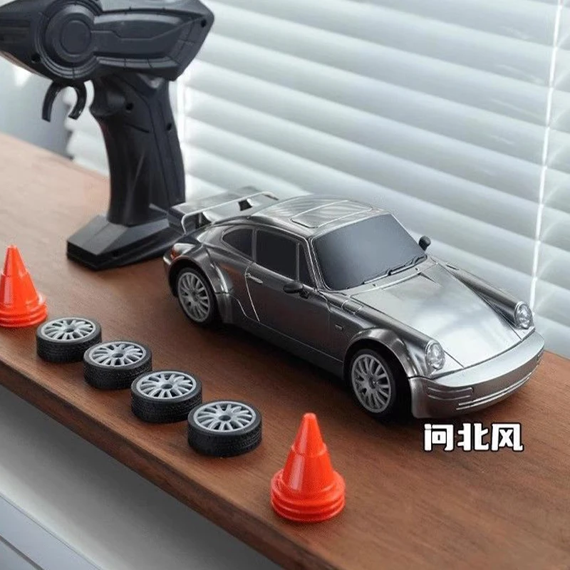 Rc Remote Control Car Entry-Level Drift Car Full-Size Mini Radio High-Speed Car 993 Limited Edition Liquid Silver Boy Toy Gift