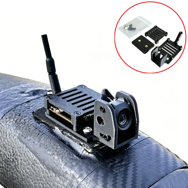 1Set For RC Airplane/Car Quick-Release Cooling Mount 5/12V Fan Mount Compatible with Walksnail Avatar Mini 1S/Caddx Ascent Lite