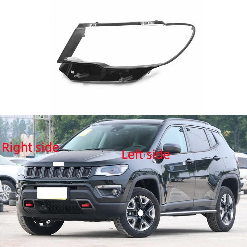 For Jeep Compass 2017 2018 2019 2020 Car Headlight Shell Headlamp Cover Replace Lamp Shade Headlamp Lens Glass
