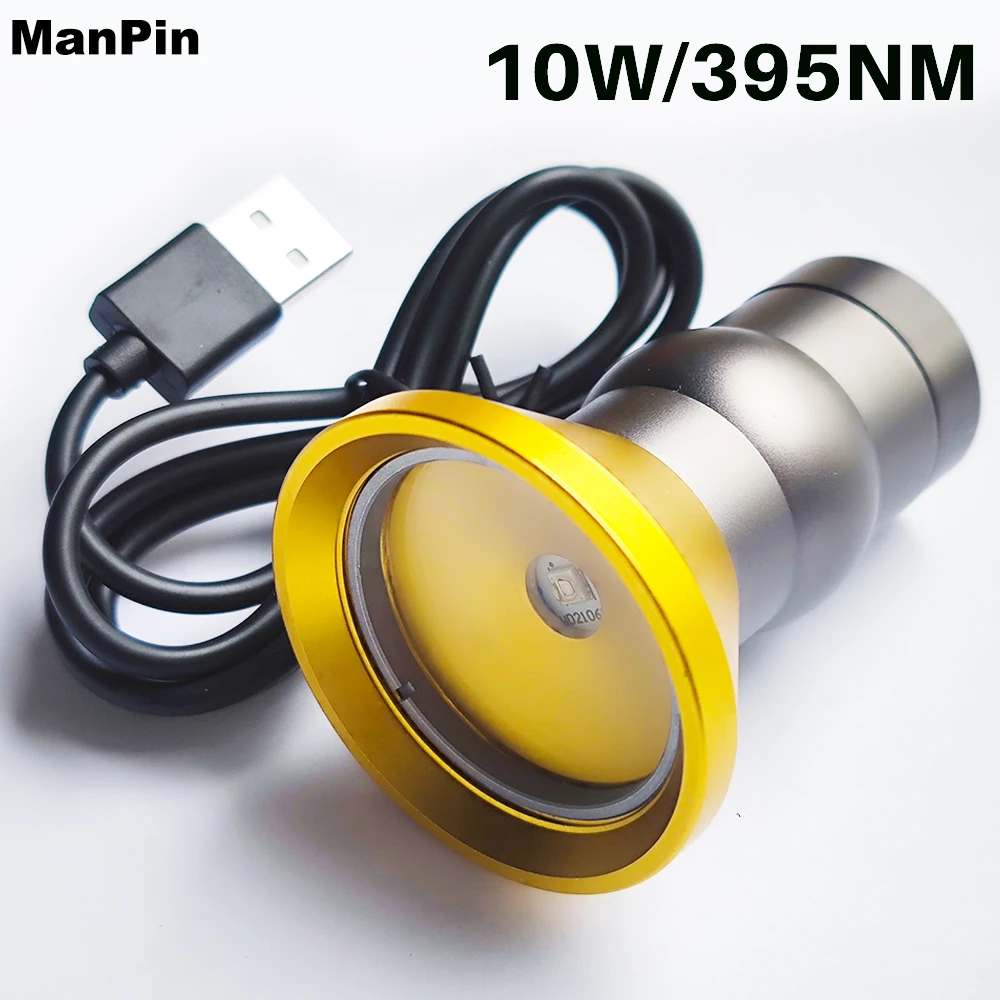 10W Soldering UV Lamp Intelligent Curing Lamp Green Oil Light Adhesive Optical Adhesive UV Lamp Phone Motherboard LCD Repair