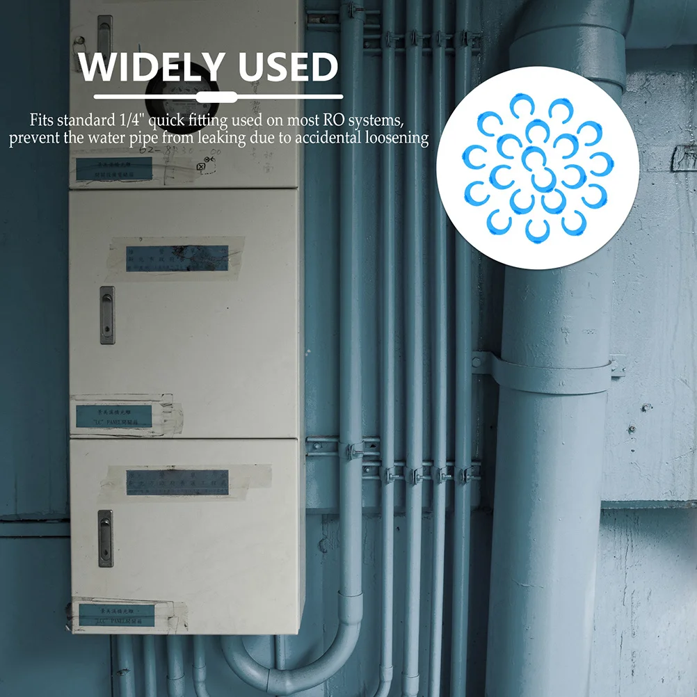 

50 шт., фитинги для фильтра для воды с системой Ro, простые в использовании, не требующие инструменты, долговечный многоразовый фиксирующий зажим для фильтра для воды