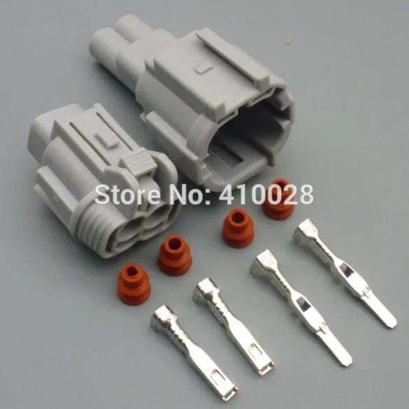 worldgolden 2.2mm male female cars small lights solenoid valve plug  fog lamp connector for nissan 6185-0867 6188-0554