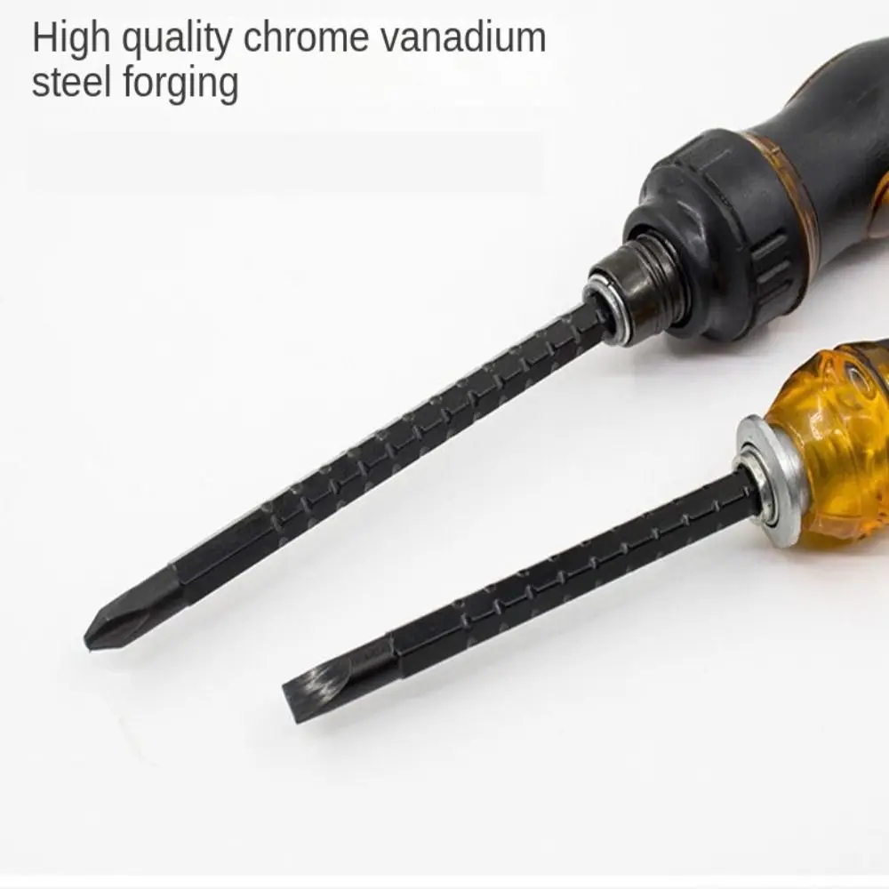 Screw Bits Slotted Phillips Drivers Bits Screwdriver Kit Ratchet Wrench Ratchet Screwdriver Set Dual-purpose Screwdriver
