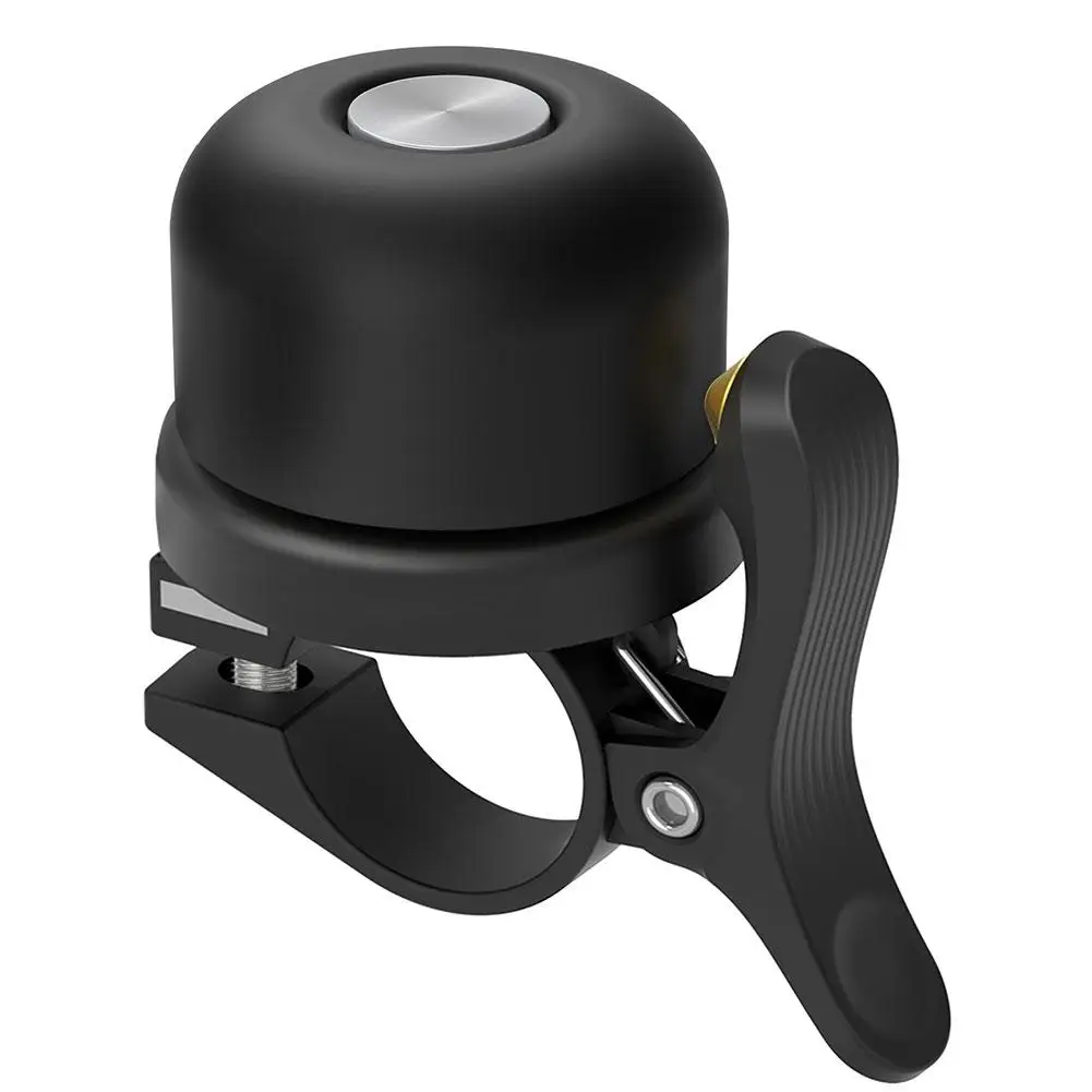 AliExpress NONE Black Bike Bell with Hidden AirTag Slot - Anti-Lost Locator Bell for Road Bicycle, Theft Protection