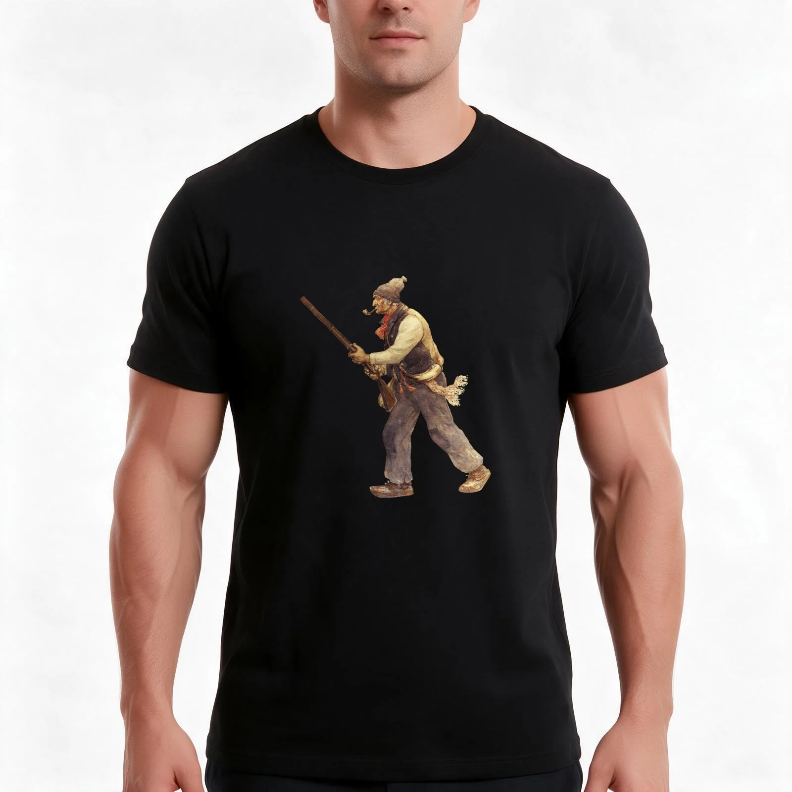 Le Patriote - The Patriot - Tshirt - Henri Julien T-Shirt Summer Casual Cotton Tee, Unisex Men Women