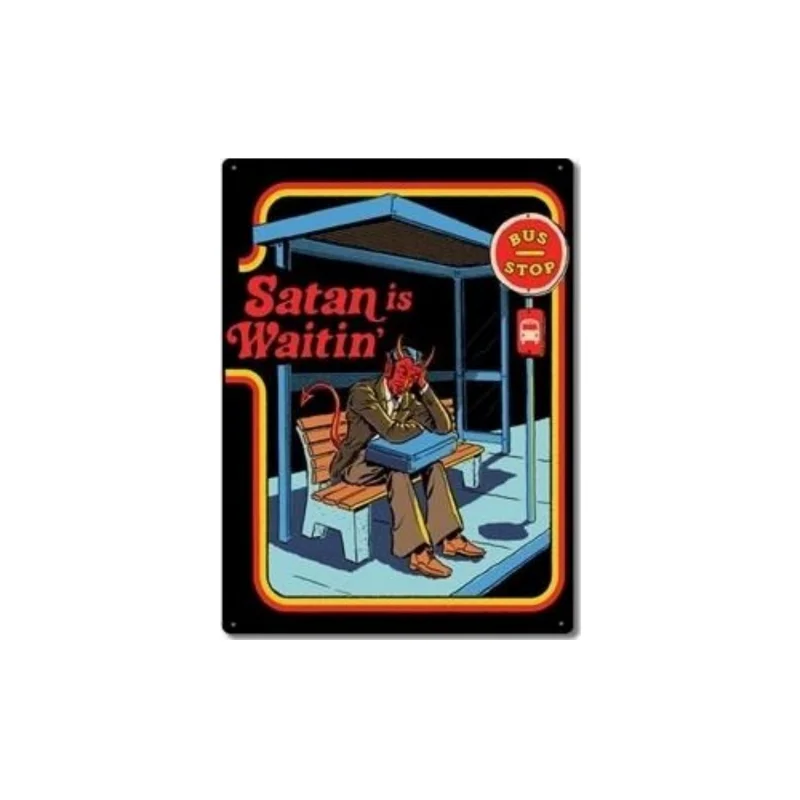 لوحات ديكور الرعب مضحك ، علامات مضحكة ، مقبرة مخيف ، زينة هالوين مخيف ، علامة القصدير المعدنية ، الملصقات ، لويحات حانة بار #5