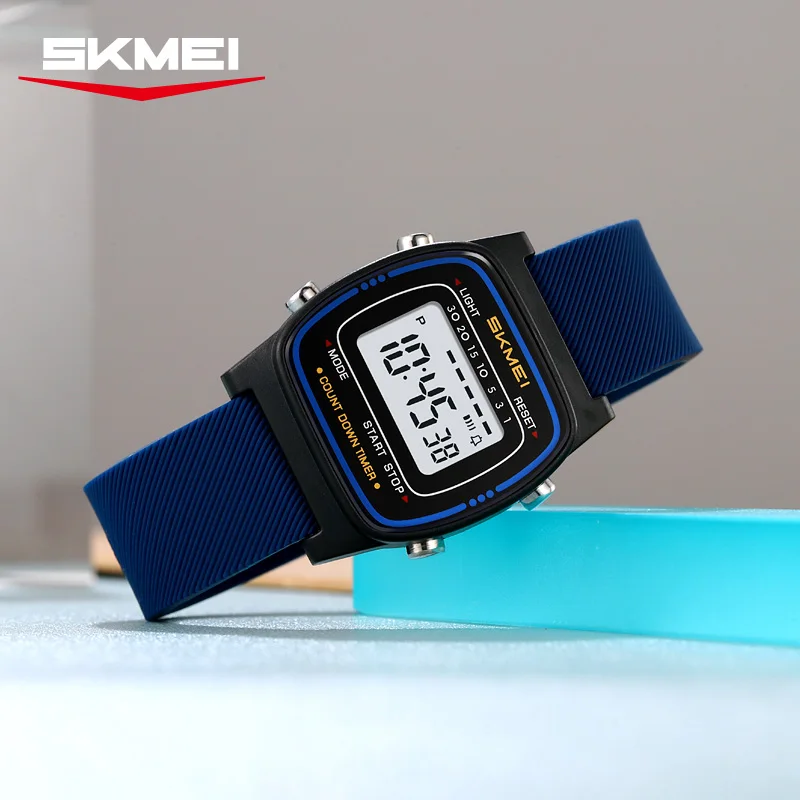 SKMEI 2540 Students Electronic Watch Calendar 50M Waterproof Alarm Clock Luminous Watch Sports Digital Student Wristwatch Gifts
