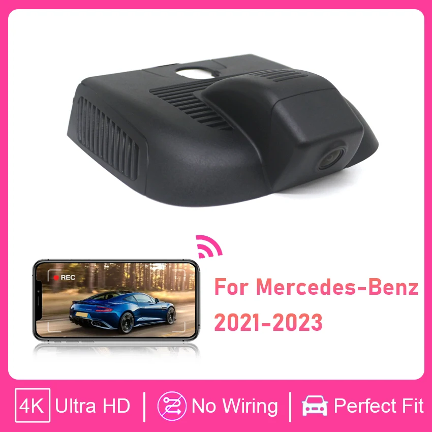 4K 2160P Plug and Play Car DVR Wifi Dash Cam For Mercedes GLA H247 GLB x247 for Benz B Class w247 A Class w177 EQA EQB 2021-2023
