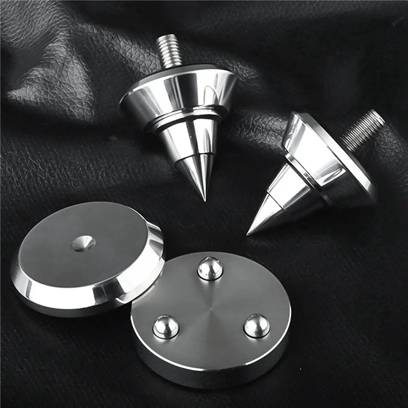 

FEDI-HIFI Audio Speaker Amplifier Shock Absorbing Foot Cone Feet Base Nail Isolation Spikes Stand Pad,4PCS M6 Foot Nail