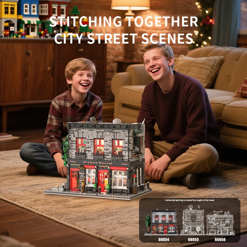 MOC-192396 DramShop Building Blocks Xbert 66054 Vampire House Little Pub อิฐสถาปัตยกรรมรุ่น DIY ของเล่น Chrismas ของขวัญ ﻿ เด็ก ๆ