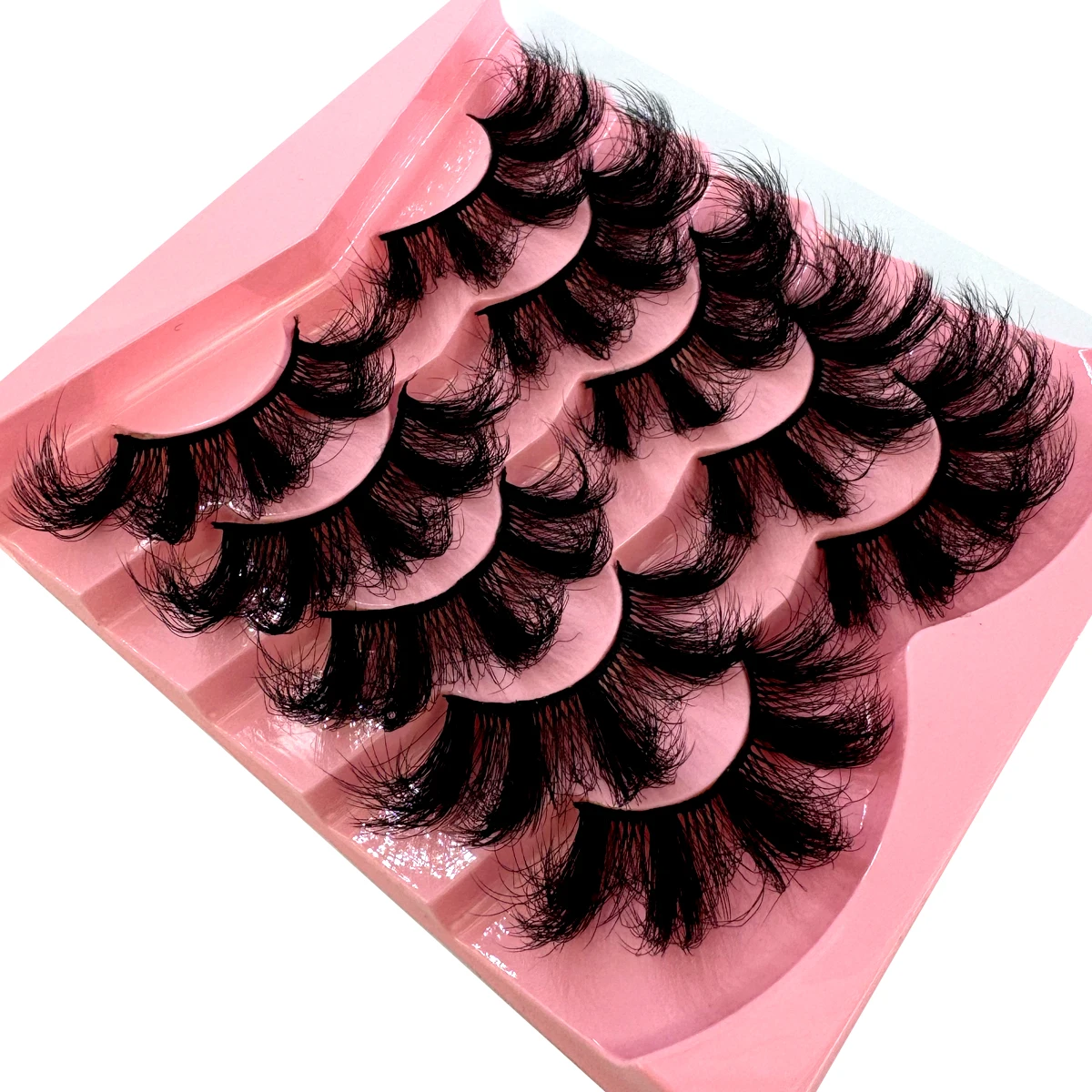 HBZGTLAD Flauschige Lange Wimpern 3D Faux Mink Wimpern Natürliche Falsche Wimpern Dramatische Weiche Volumenwimpern Wimpernverlängerung Make-up – Detail 13