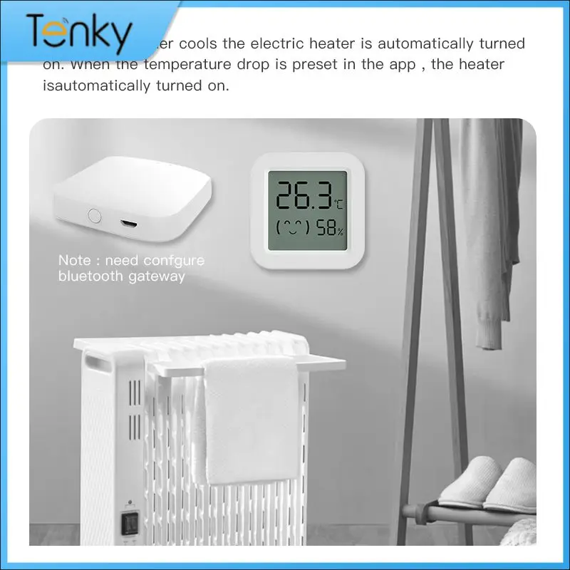 Wifi Temperature Sensor Digital Connected Environment Humidity Sensor Comfortable Remote Control Thermometer For Tuya