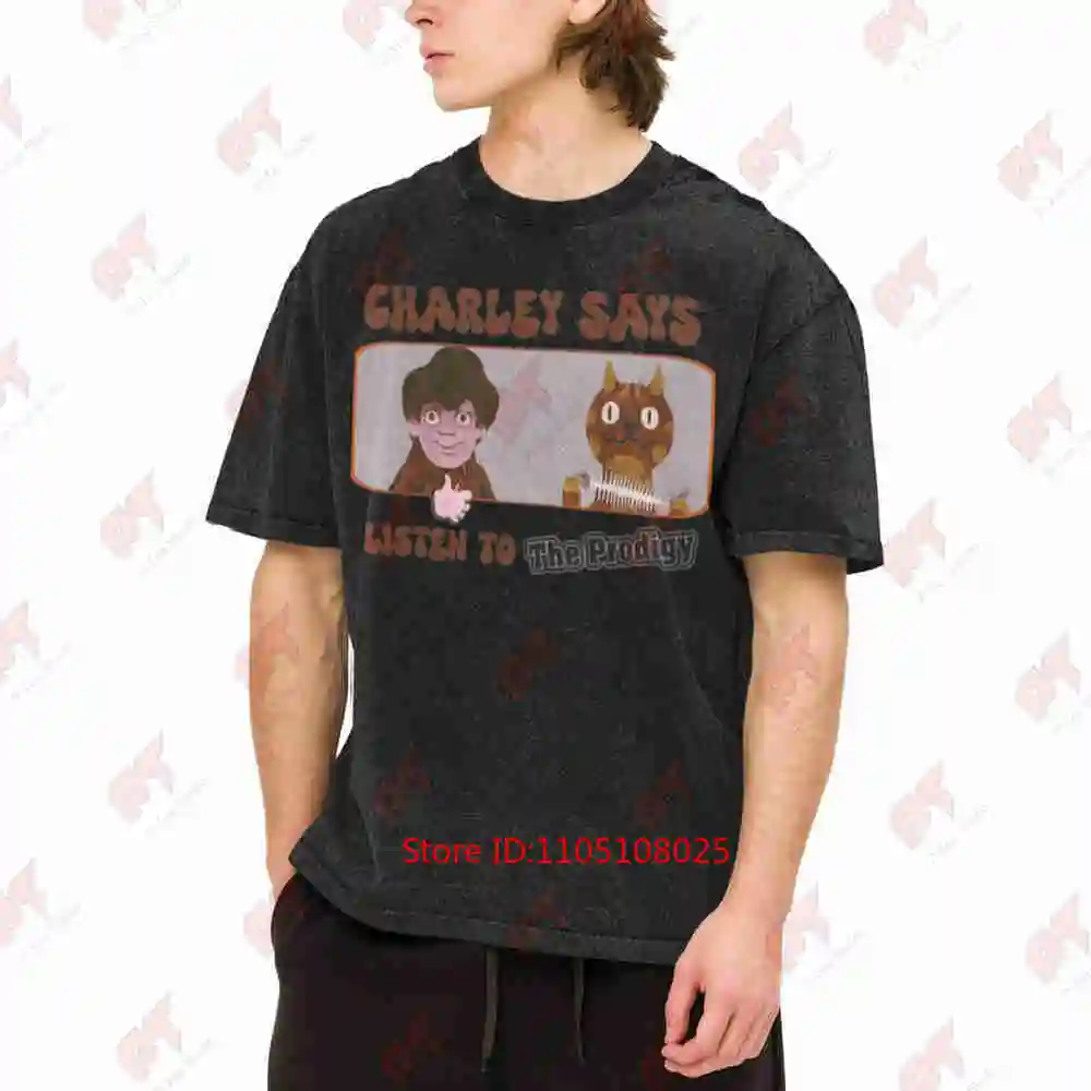 The Prodigy Charly Vintage Washed Tee Pure Cotton T-Shirt